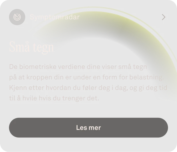 Oura Ring-appen viser data om oppdaging av sykdom