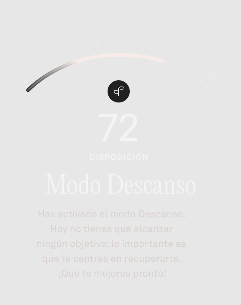 Mensaje que solicita la activación del modo Descanso