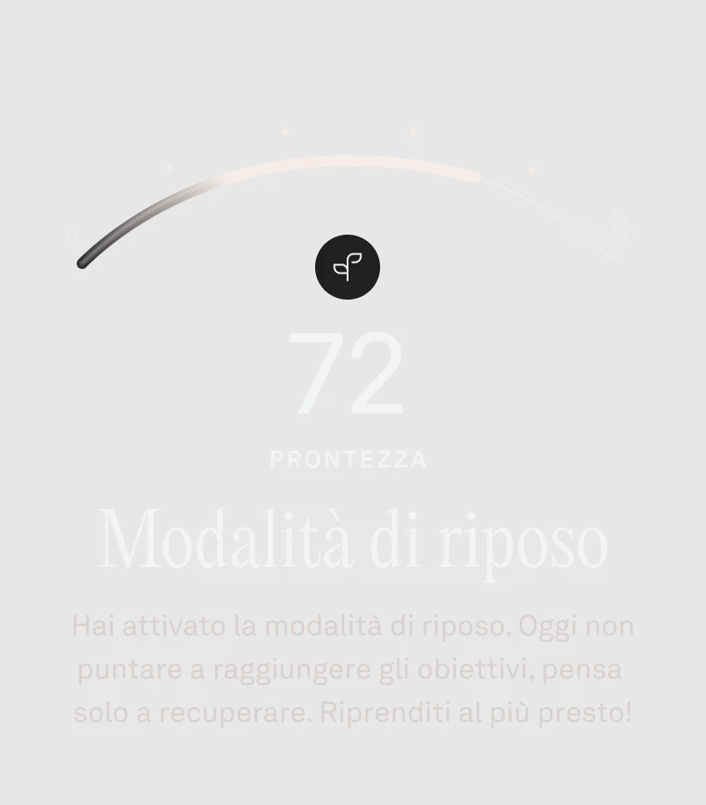Messaggio che appare per attivare la modalità di riposo.