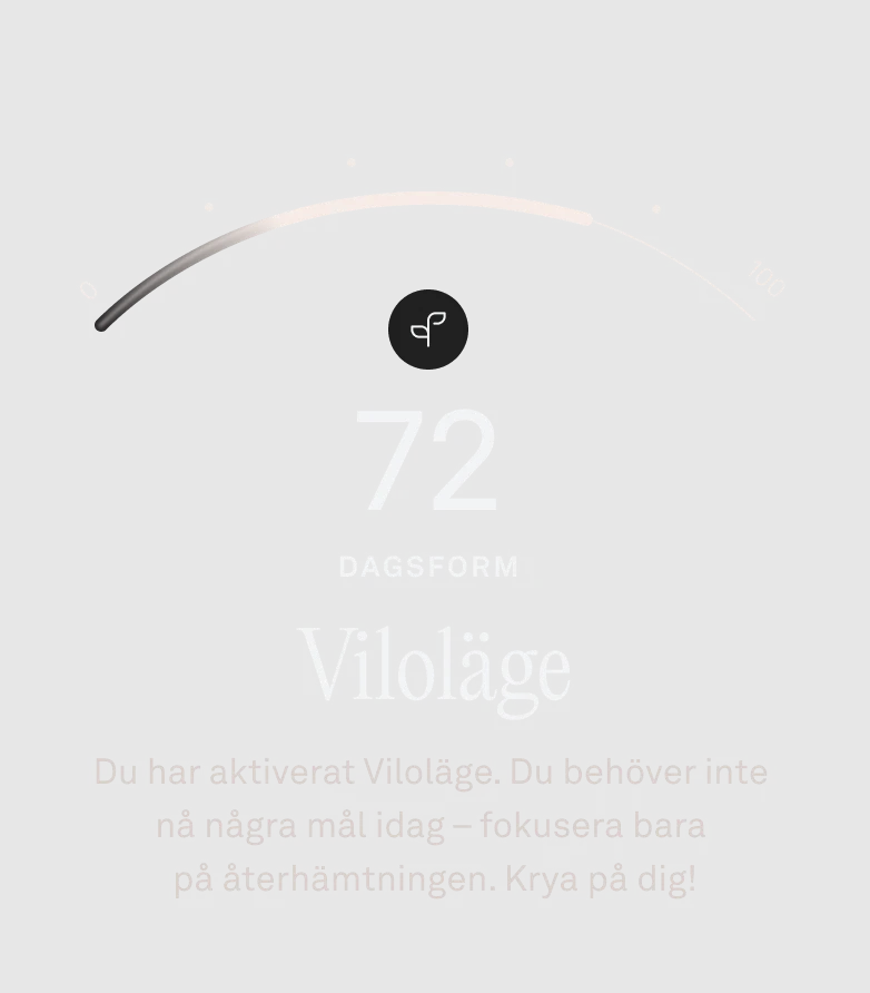 Ett meddelande som uppmanar till att aktivera viloläge.